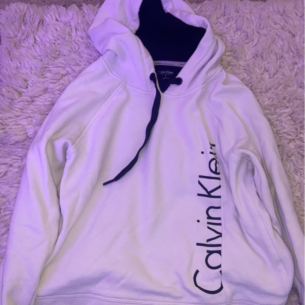 White Calvin Klein hoodie